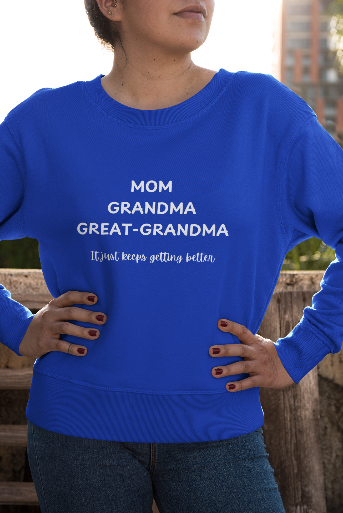 Generations of Love: Grandma's Cozy Keepsake Sweatshirt