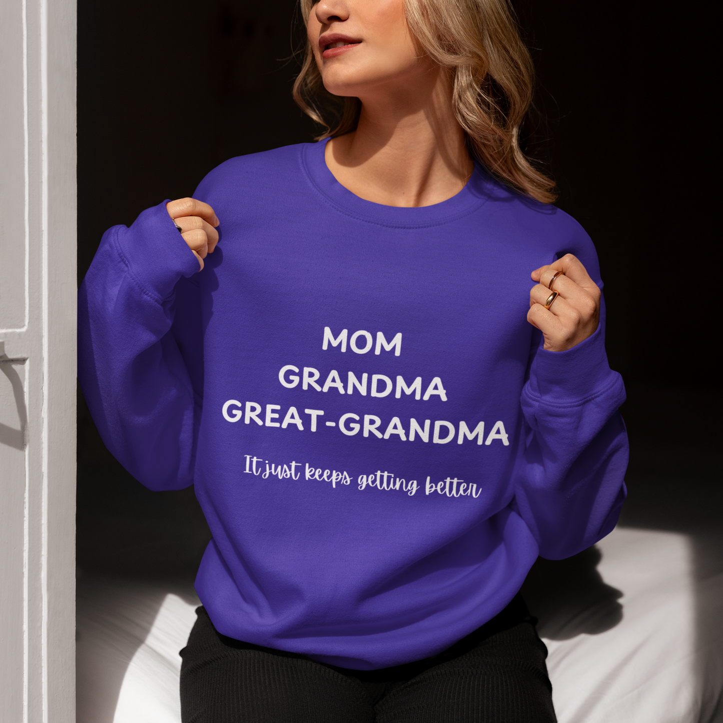 Generations of Love: Grandma's Cozy Keepsake Sweatshirt