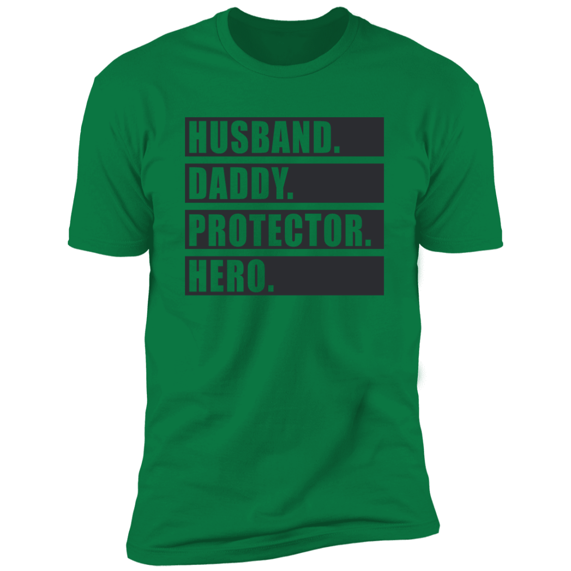 Happy Father's Day T-Shirt | Husband.Daddy.Protector.Hero | Fathers Day Gift