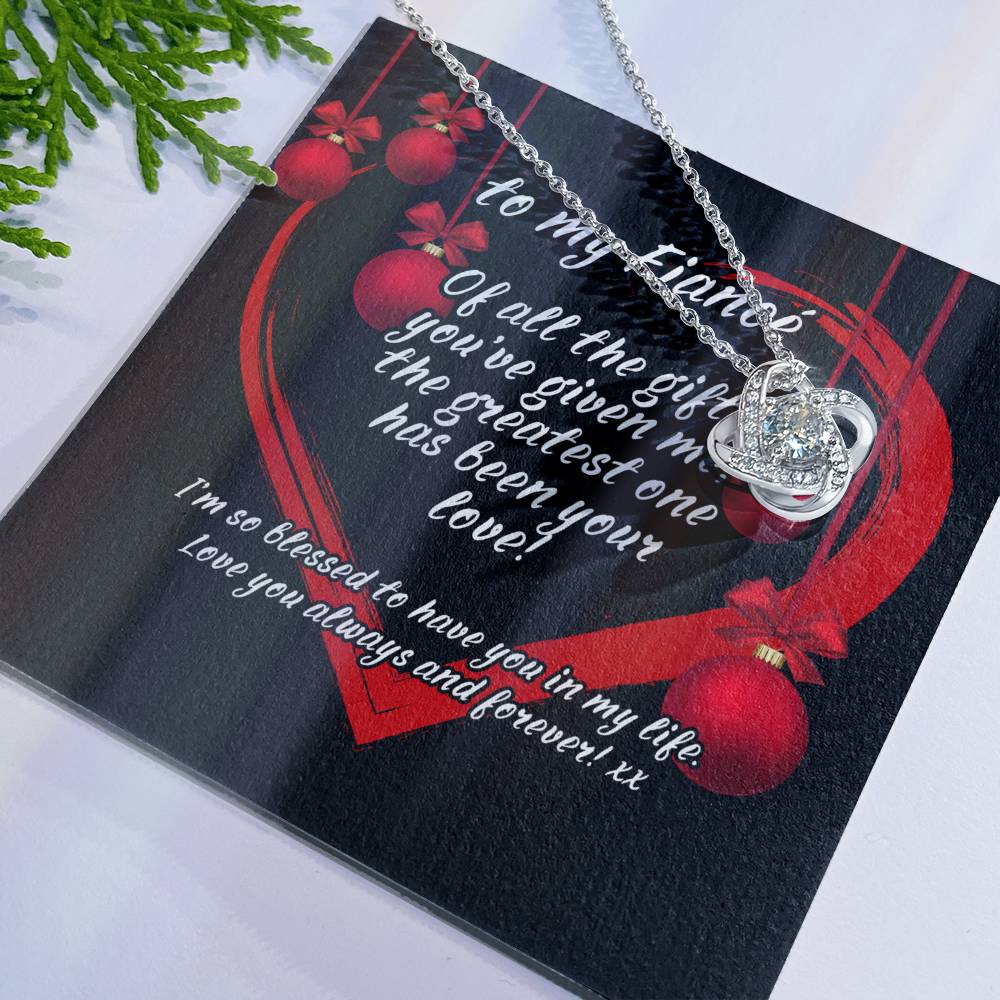 Forever Love Necklace – The perfect sparkling Christmas gift for your fiancé to cherish forever!