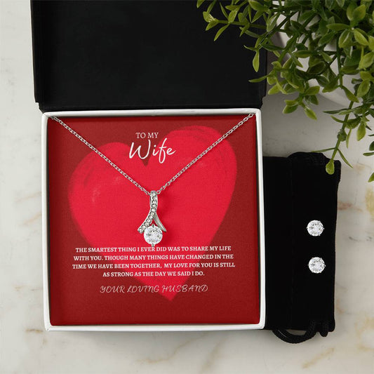 To My Wife Necklace | Beautiful Necklace for Her | Perfect Gift For Her | Birthday | Valentines Day | Anniversary