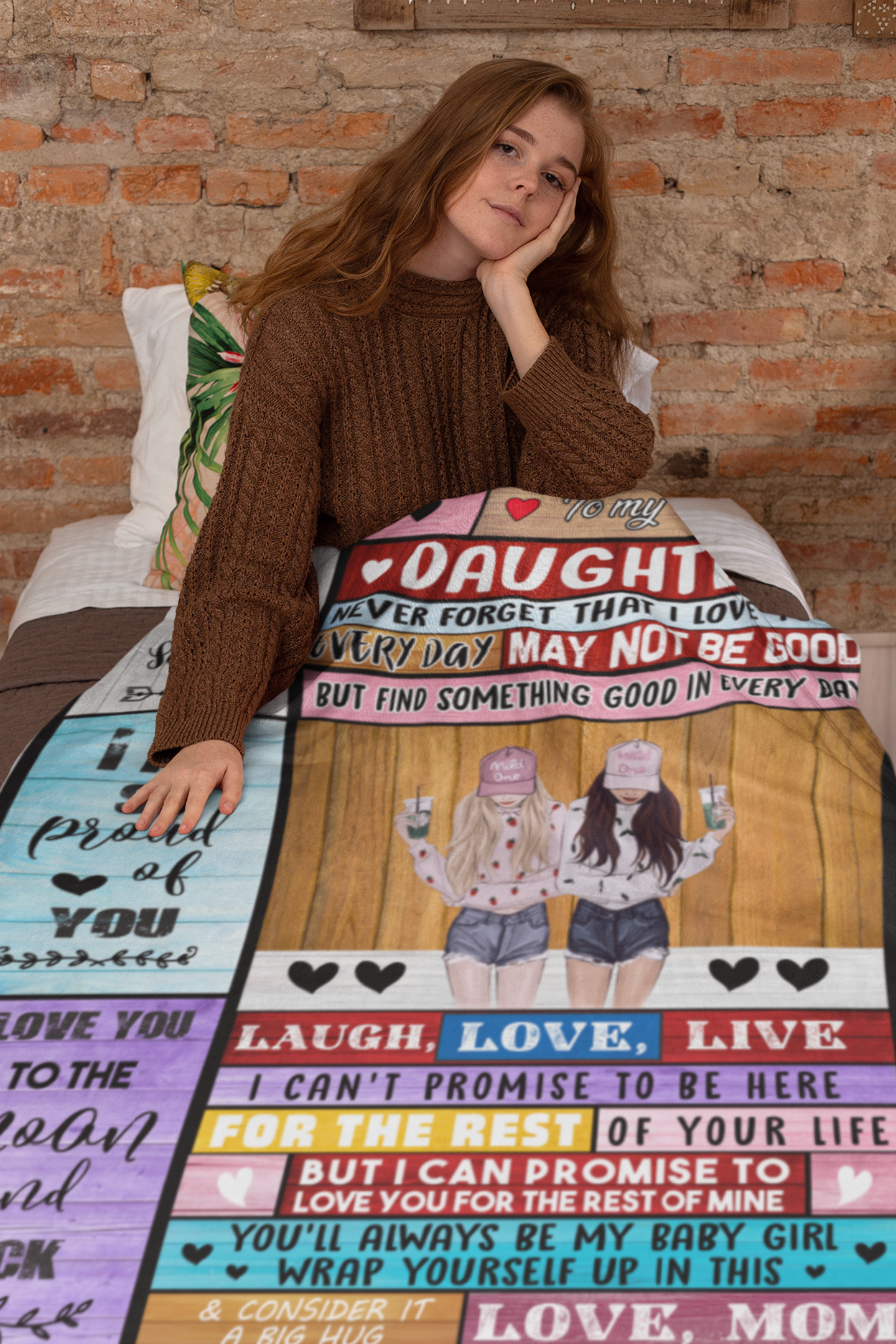 For My Daughter: A Cozy Blanket of Love and Warmth | Plush Fleece - 50x60