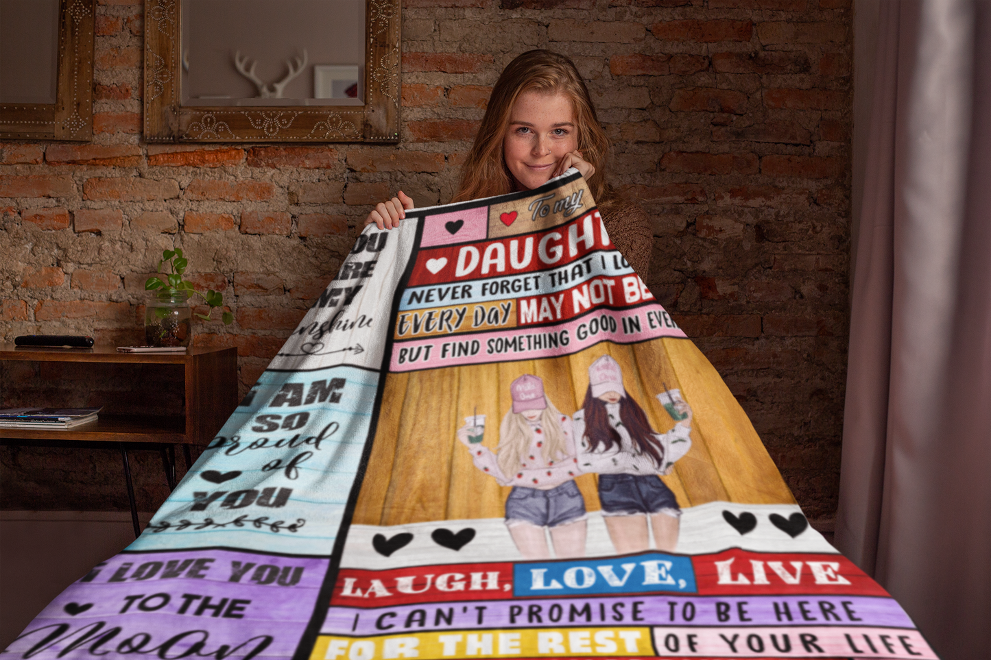 For My Daughter: A Cozy Blanket of Love and Warmth | Plush Fleece - 50x60